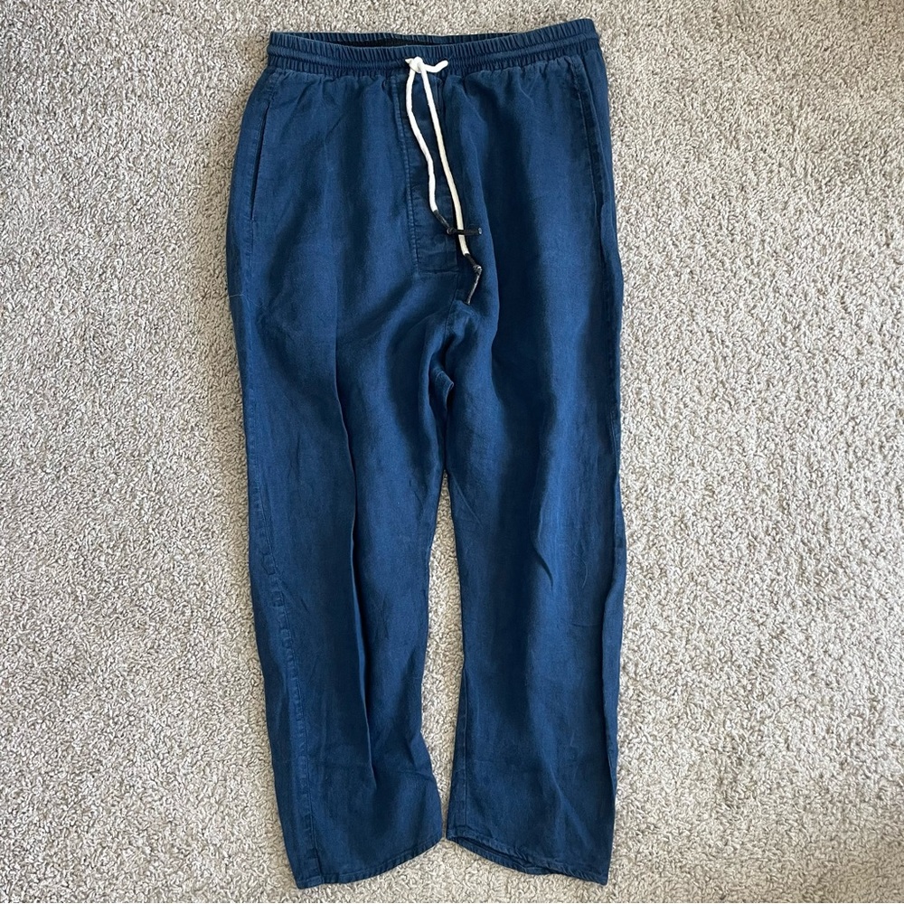 AryaSense Linen Cropped Jogger Sweatpants